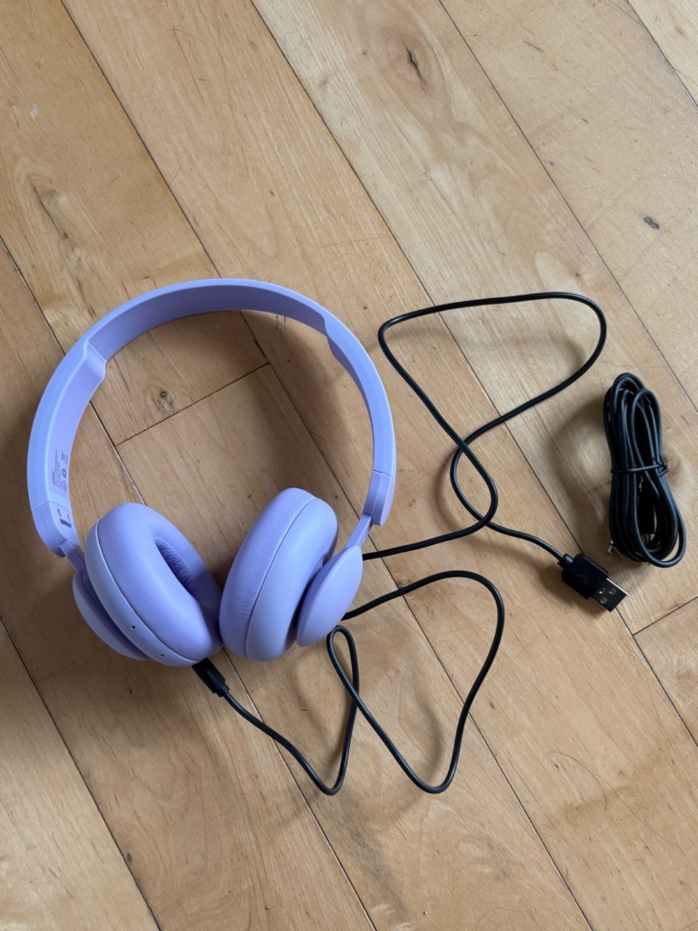 Wireless Headphones Bluetooth High Definition Sound Padded Adjustable Purple - Picture 3 of 5